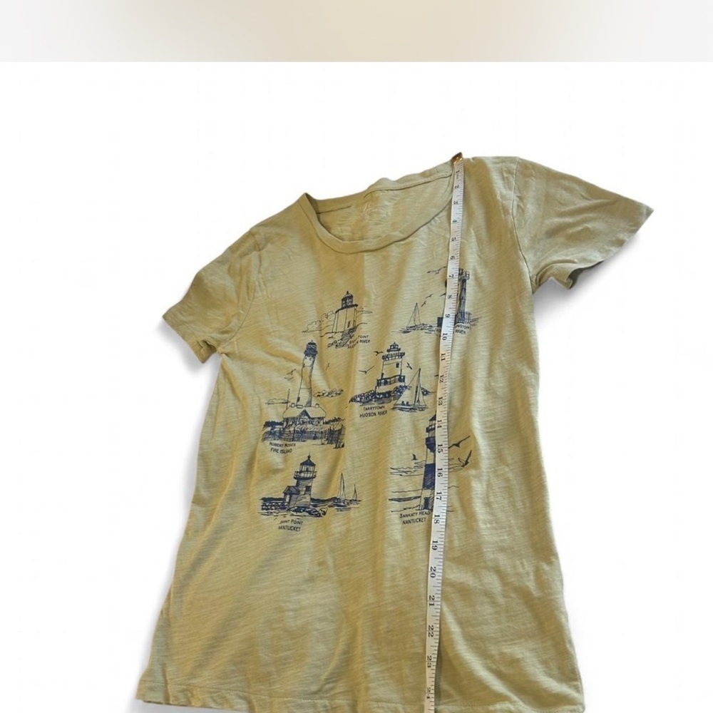 Free with Purchase |J.Crewl Women's Knit Goods T-Shirt with Lighthouse Print XS - Picture 4 of 6
